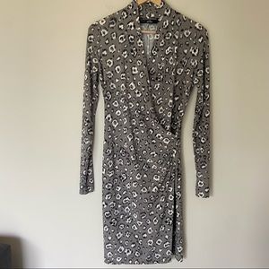 Norma Kamali Leopard Print Wrap Dress
